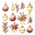 A-2026 Weihnachten Servietten 33x33 cm 3-lagig 20 Stück Hanging decorations bordeaux FSC Mix  Dekoration Kugeln Zweige nordeaux