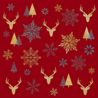 Weihnachten Servietten 33x33 cm 3-lagig 20 Stück...