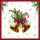 Weihnachten Servietten 33x33 cm 3-lagig 20 Stück Scottish bells white FSC Mix  Weihnachtsglocken klassisch weiß