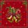 Weihnachten Servietten 33x33 cm 3-lagig 20 Stück Scottish bells red FSC Mix  Weihnachtsglocken klassisch rot