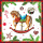 Weihnachten Servietten 33x33 cm 3-lagig 20 Stück Classic rocking horse white FSC Mix  Schaukelpferd Weihnachtssymbole