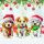 Weihnachten Servietten 33x33 cm 3-lagig 20 Stück Funny cute puppies FSC Mix  Hundewelpen Schnee Kugeln Geschenke