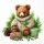 Weihnachten Servietten 33x33 cm 3-lagig 20 Stück Cuddle bear FSC Mix  Bär Geschenke Tannenzapfen