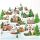 Weihnachten Servietten 33x33 cm 3-lagig 20 Stück Winter village FSC Mix  Weihnachtsdorf