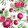 Weihnachten Servietten 33x33 cm 3-lagig 20 Stück Pomegranates white FSC Mix  Granatapfel Tannenzapfen weiß
