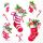 Weihnachten Servietten 33x33 cm 3-lagig 20 Stück X-Mas stockings white FSC Mix  Weihnachtsstiefel Zimtstange Nikolaus