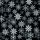 Weihnachten Servietten 33x33 cm 3-lagig 20 Stück Snowflakes all over black FSC Mix  Schneeflocken Kristalle schwarz