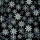 Weihnachten Servietten 33x33 cm 3-lagig 20 Stück Snowflakes all over black FSC Mix  Schneeflocken Kristalle schwarz