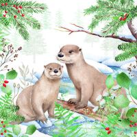 Weihnachten Servietten 33x33 cm 3-lagig 20 Stück...