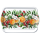 A-2026 Weihnachten Tablett 13 x 21 cm Winter oranges  Orangen Ilex Weihnachtskranz