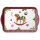 Weihnachten Tablett 13 x 21 cm Classic rocking horse white  Schaukelpferd Weihnachtssymbole