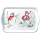 Weihnachten Tablett 13 x 21 cm Sporty snowmen  Schneeman Skifahren Rodeln