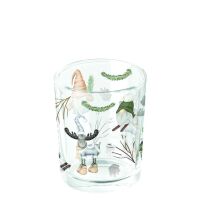 Weihnachten Teelichthalter Forest gnomes white...