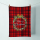 A Weihnachten Geschirrtuch 50 x 70 cm Christmas plaid red  Merry Christmas Kranz Karo