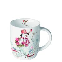 Weihnachten Becher 0,2 l Sporty snowmen  Schneeman...