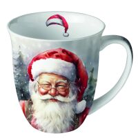 Weihnachten Becher 0,4 l Happy Santa  Weihnachtsmann...