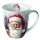 Weihnachten Becher 0,4 l Happy Santa  Weihnachtsmann Winterlandschaft