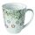 Weihnachten Becher 0,4 l Floral Christmas grey  Weihnachtskugeln gedeckte Farben