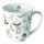 Weihnachten Becher 0,4 l Forest gnomes white  Waldzwerge Wichtel Elch & Gnom