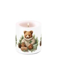 Weihnachten Kerze klein Ø 7,5 cm x 9 cm Cuddle...