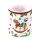 Weihnachten Kerze medium Ø 10 cm x 10 cm Classic rocking horse white  Schaukelpferd Weihnachtssymbole
