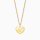 Grußkarte Love mit Halskette Edelstahl Gold und Umschlag Engelsrufer be in love