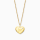 Grußkarte Love you mit Halskette Edelstahl Gold und Umschlag Engelsrufer always together never apart