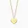 Grußkarte Love you mit Halskette Edelstahl Gold und Umschlag Engelsrufer always together never apart