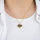 Grußkarte Love you mit Halskette Edelstahl Gold und Umschlag Engelsrufer always together never apart