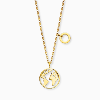 Grußkarte Ocean Wal mit Halskette Edelstahl Gold und Umschlag Engelsrufer Free like the ocean WWF