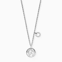 Grußkarte Ocean Wal mit Halskette Edelstahl Silber und Umschlag Engelsrufer Free like the ocean WWF