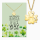 Grußkarte Happiness mit Halskette Edelstahl Gold und Umschlag Engelsrufer not a destination a way of life