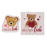 Magisches Handtuch 30x30 Teddy