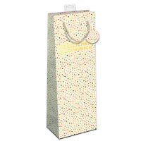 6 Geschenktaschen Flaschenformat Bottle Punkte Herzlichen...