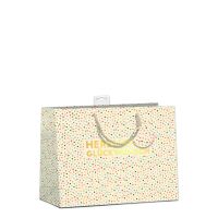 6 Geschenktaschen Quer-Format Large Punkte Herzlichen...