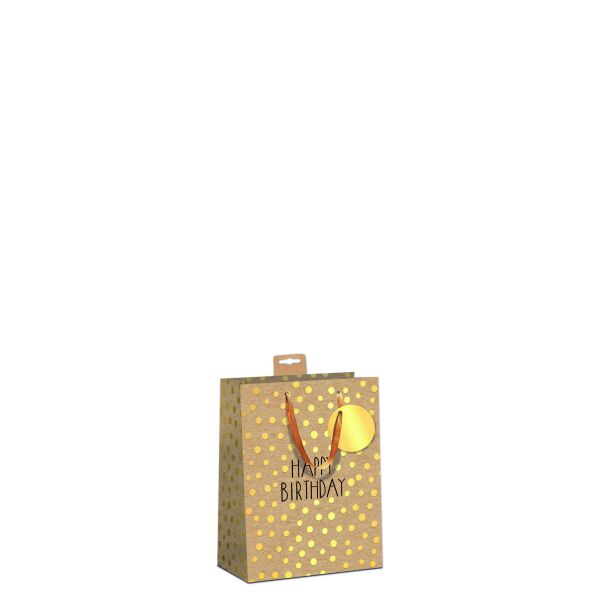 6 Geschenktaschen CD-Format Small Happy Birthday UVP € 15 pro Tüte € 2,50 Kraftskarton Bundle Set Geschenktüten