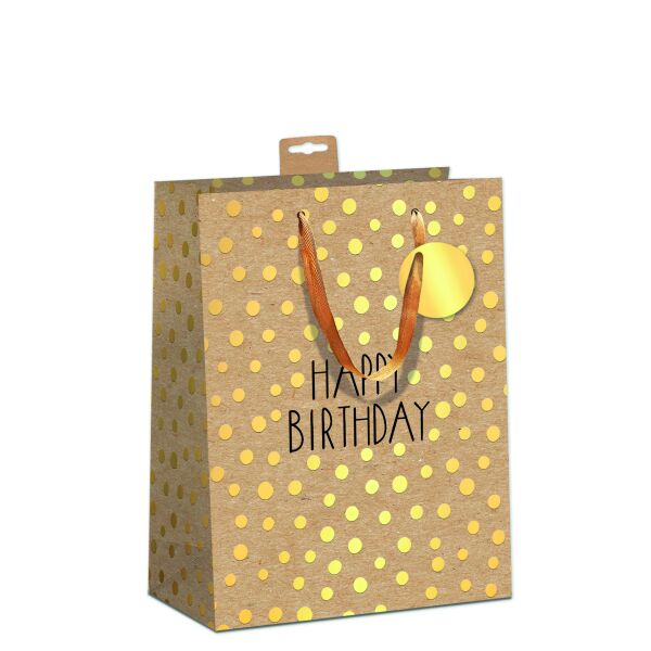 6 Geschenktaschen A4 Format Large Happy Birthday UVP € 23,70 pro Tüte € 3,95 Kraftkarton Bundle Set Geschenktüten