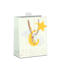 6 Geschenktaschen A4 Format Large Baby Sterne Mond UVP...