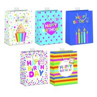 10 Geschenktaschen A4 Format large Happy Birthday UVP...