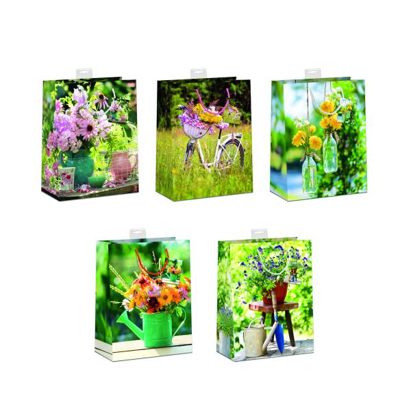 10 Geschenktaschen A5 Format medium florale Motive UVP € 19,50 pro Tüte € 1,95 Bundle Set Geschenktüten