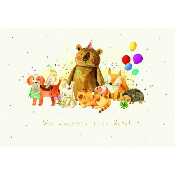 Allgemeine Wünsche Skorpion´s art Wir wünschen alles Gute Tiere Glückwunschkarte mit Umschlag