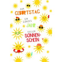 Geburtstag Jahr voller Sonnenschein Sonnenstrahlen...