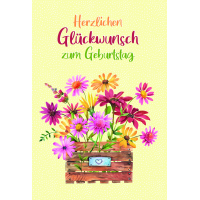 Geburtstag Herzlichen Glückwunsch Blumenkiste...