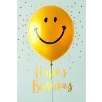 Geburtstag Happy Birthday Smile-Luftballon...