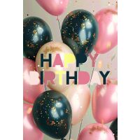Geburtstag Happy Birthday Luftballons...