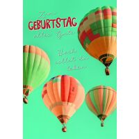 Geburtstag Hoch sollst du leben Heißluftballons...