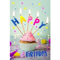 Geburtstag Happy Birthday Kerzen Törtchen...