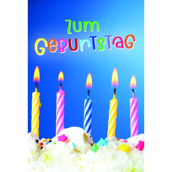 Geburtstag Kerzen Zum Geburtstag Glückwunschkarte mit Umschlag
