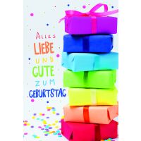 Geburtstag Alles Liebe Geschenkestapel...