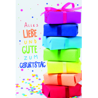Geburtstag Alles Liebe Geschenkestapel...